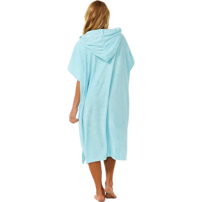 2024 Rip Curl Womens Classic Surf Hooded Towel Poncho 00ZWTO - Sky Blue
